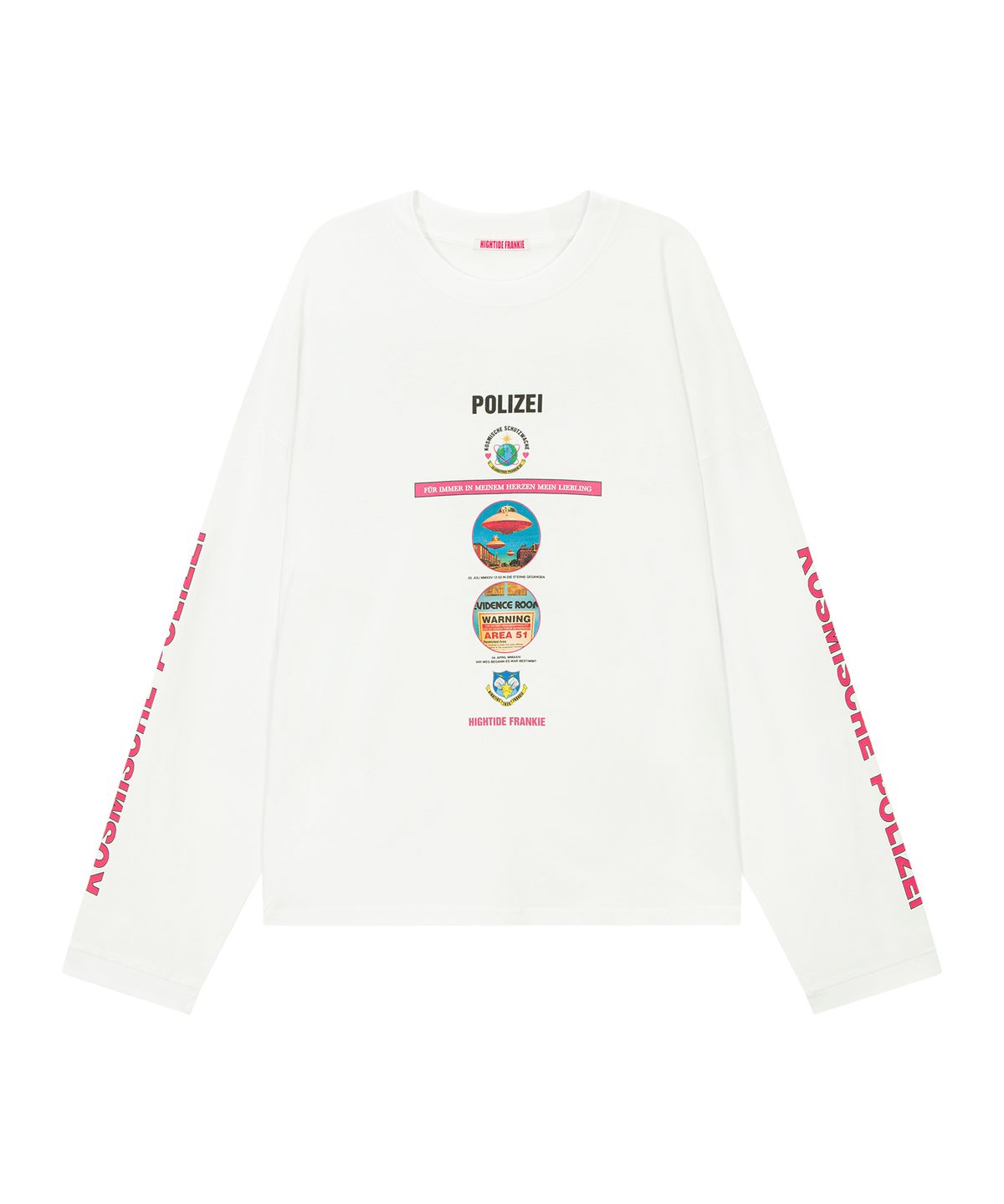 하이타이드 프랭키(HIGHTIDEFRANKIE) Cosmic Police Long Sleeve White