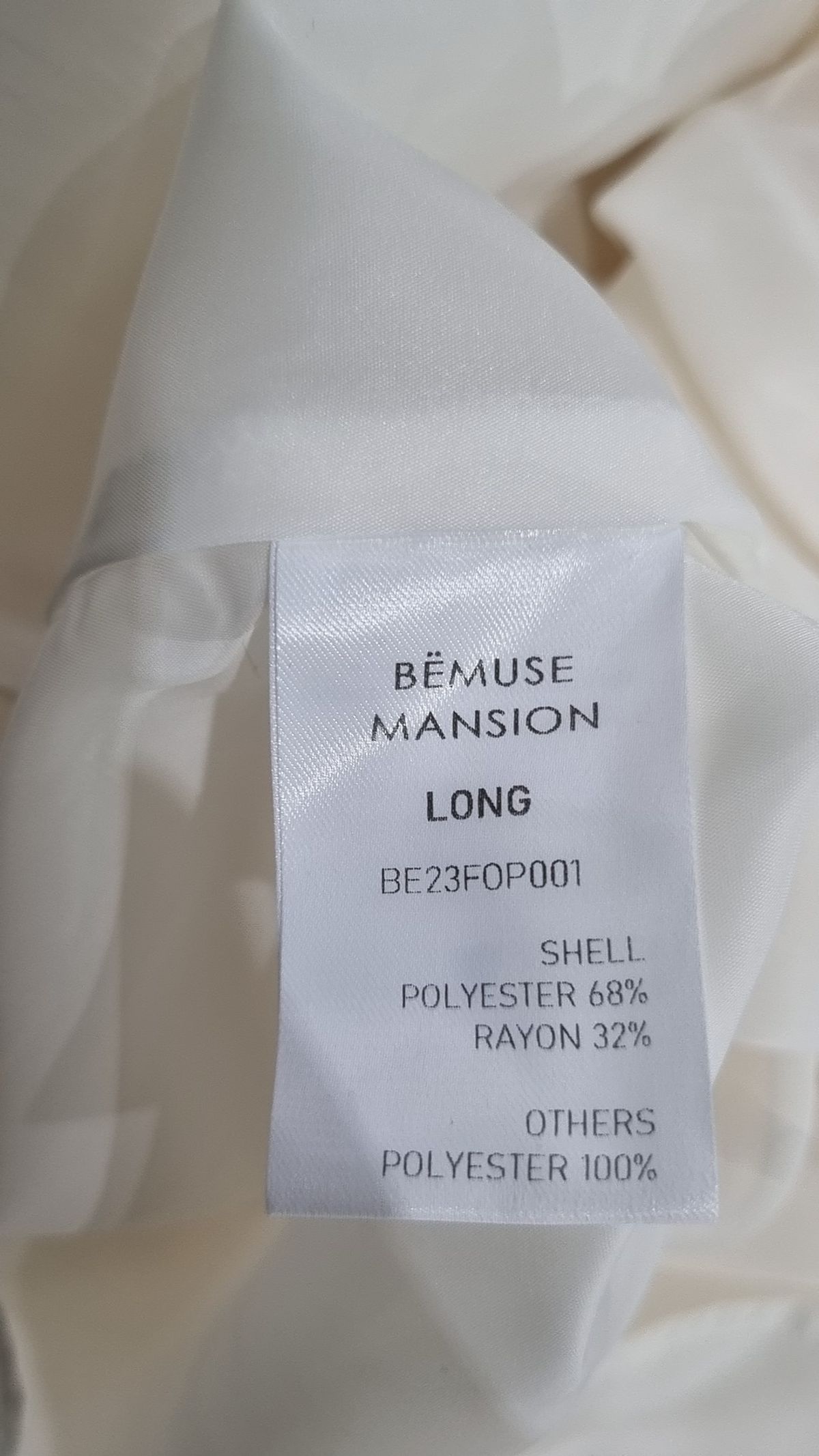 비뮤즈맨션(BEMUSE MANSION) Tweed tape trimming pleated dress - Ivory L