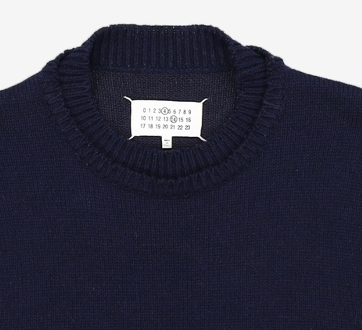 메종 마르지엘라(MAISON MARGIELA) 백 4 스티치 엘보 패치 니트 M