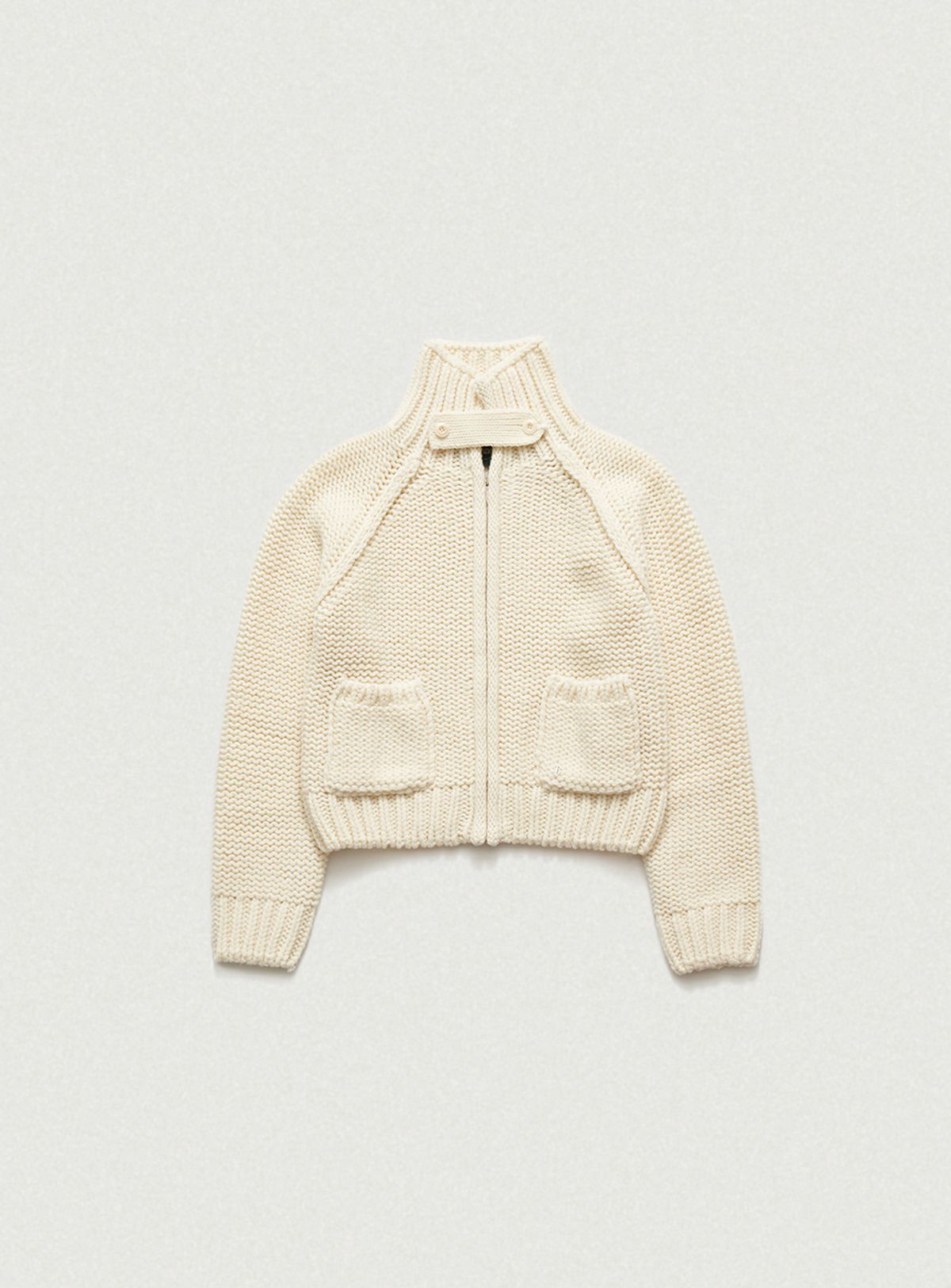 더바넷(THEBARNNET) Soap Zip-Up Knit Cardigan_Ivory