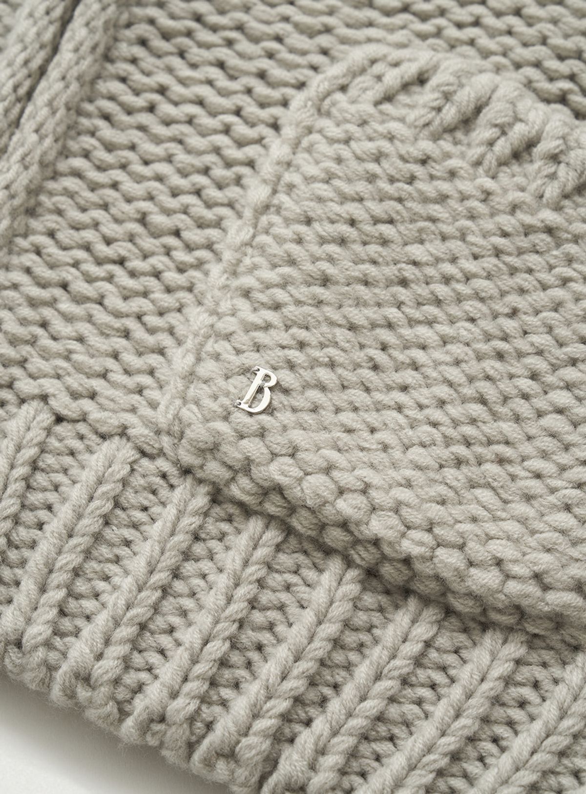 더바넷(THEBARNNET) Soap Zip-Up Knit Cardigan_Grey