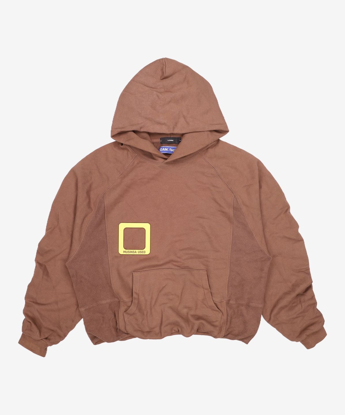 일꼬르소(IL CORSO) [oam.factory X ILCORSO] 콘트라스트 셔링 후드 티셔츠 00M