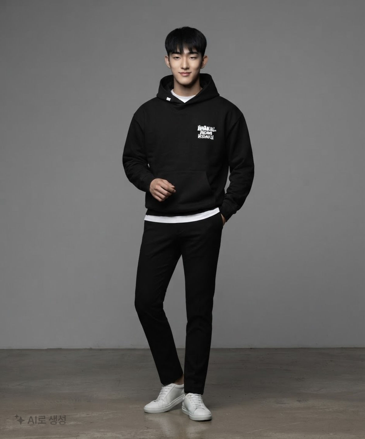 노매뉴얼(NOMANUAL) 후드 티셔츠 L