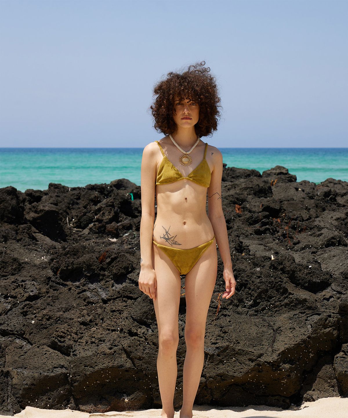 지지비샤(JIJIVISHA) SHINE BIKINI (YELLOW)