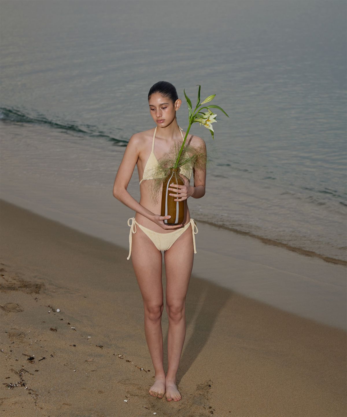 지지비샤(JIJIVISHA) SHELL BIKINI (YELLOW)