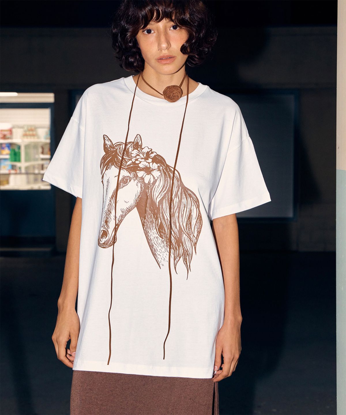 지지비샤(JIJIVISHA) HORSE TEE - 2COLOR