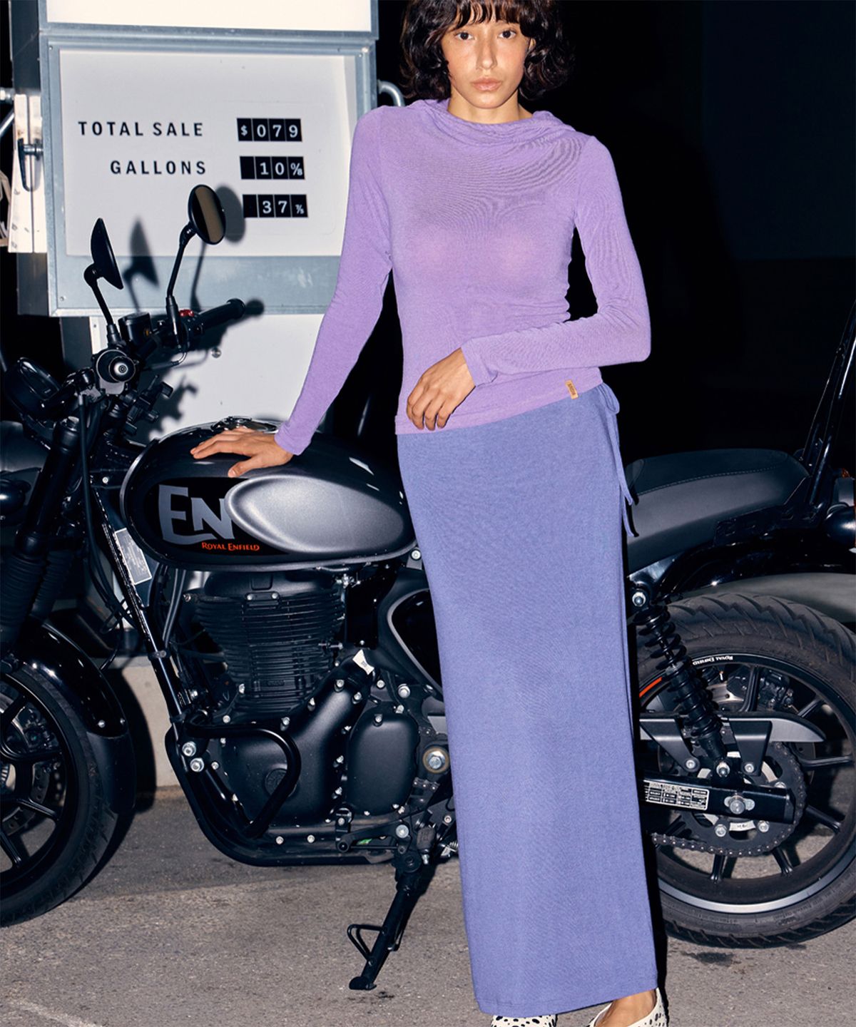 지지비샤(JIJIVISHA) TOUCH LONG SKIRT - 2COLOR