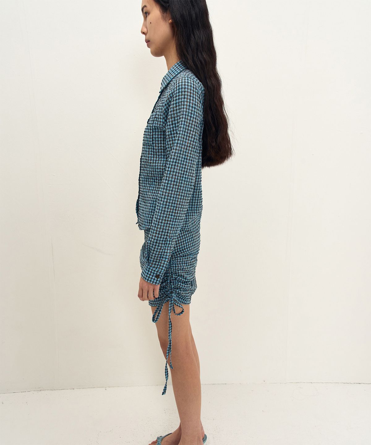 지지비샤(JIJIVISHA) BLOOM SHIRTS (BLUE)