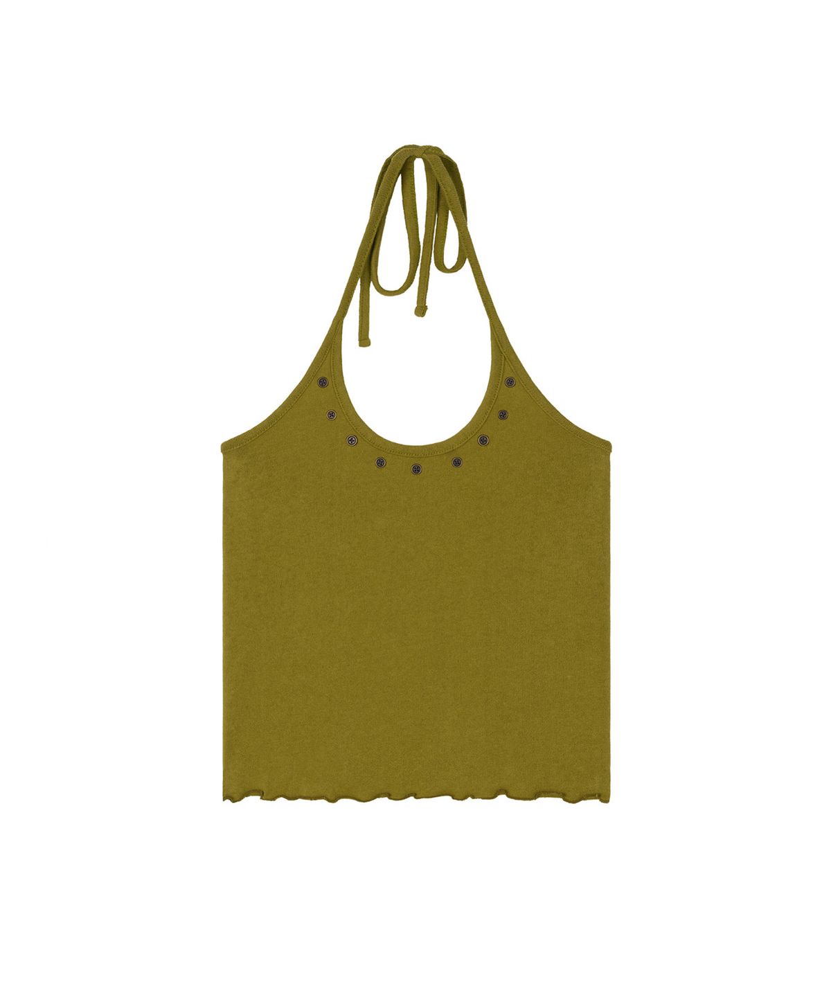 지지비샤(JIJIVISHA) BUTTON STRING SLEEVELESS (GREEN)