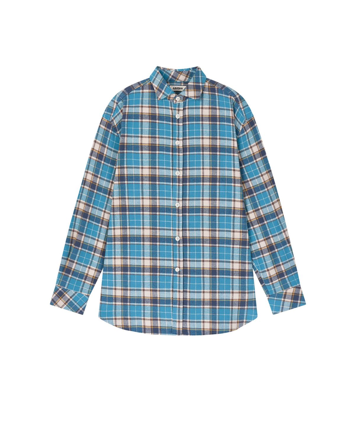 지지비샤(JIJIVISHA) ESSENTIAL CHECK SHIRTS (BLUE)
