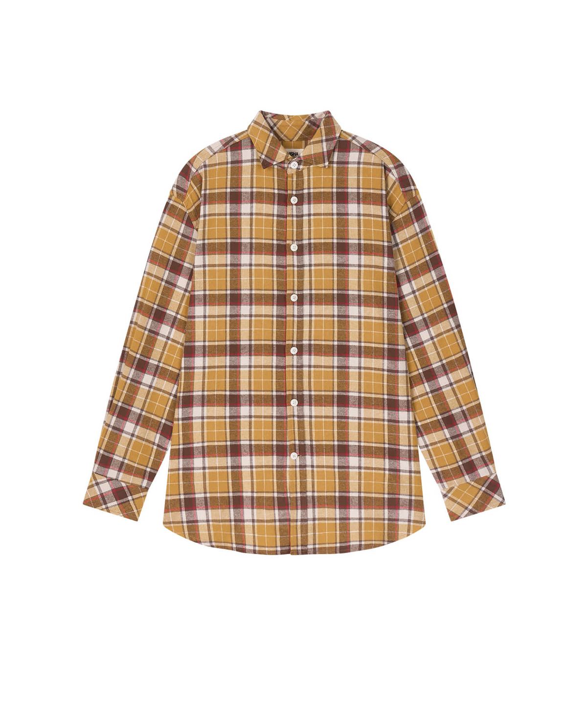 지지비샤(JIJIVISHA) ESSENTIAL CHECK SHIRTS (YELLOW)
