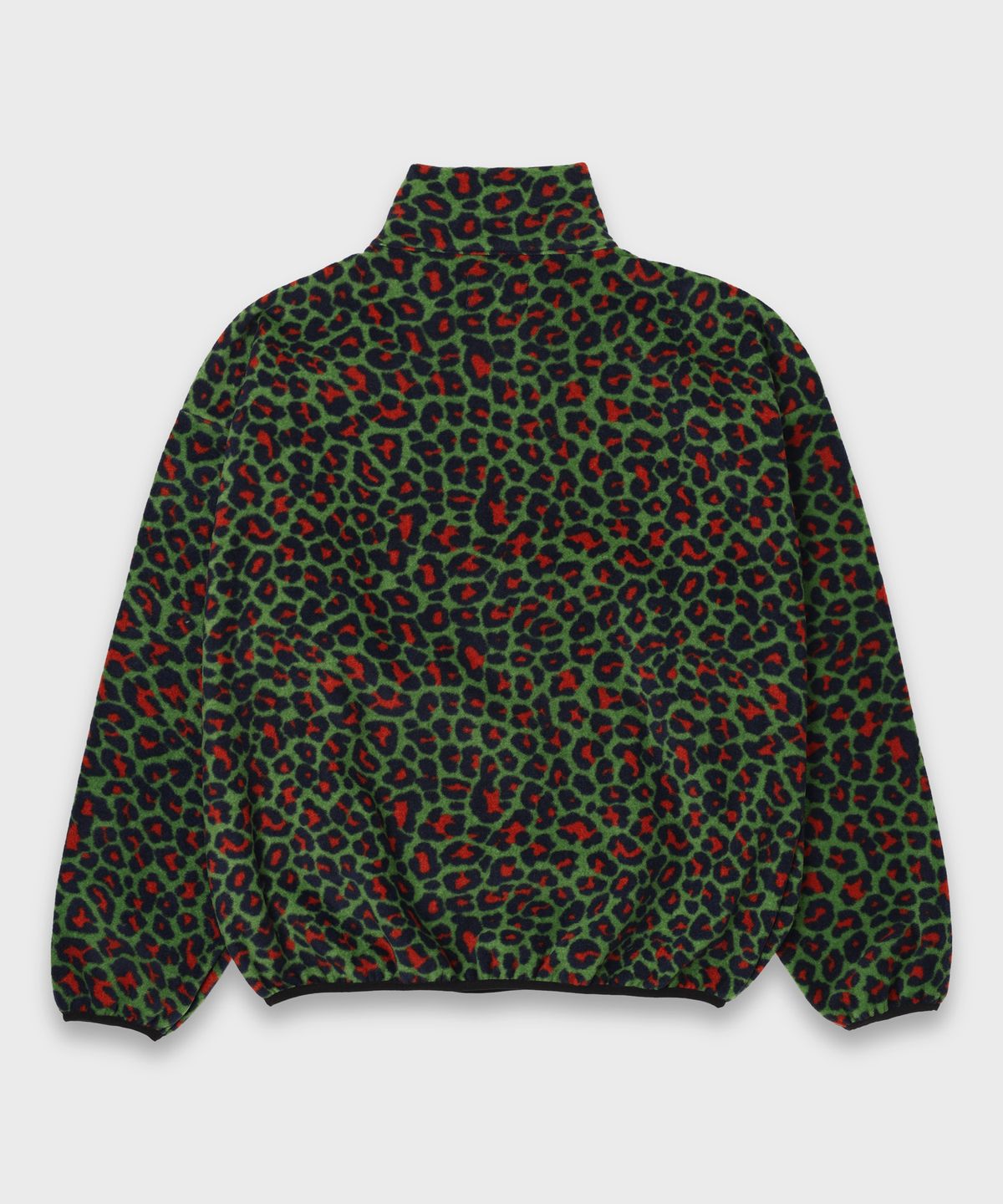 스톡홀름 신드롬(STOCKHOLM SYNDROME) LEOPARD HALF ZIP FLEECE - GREEN