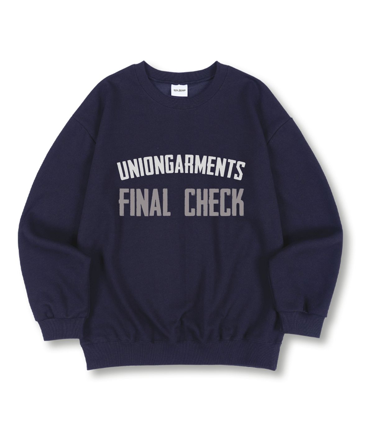 유니온가먼츠(UNION GARMENTS) 파이널체크 특양면 오버핏 맨투맨 티셔츠 4 COLOR