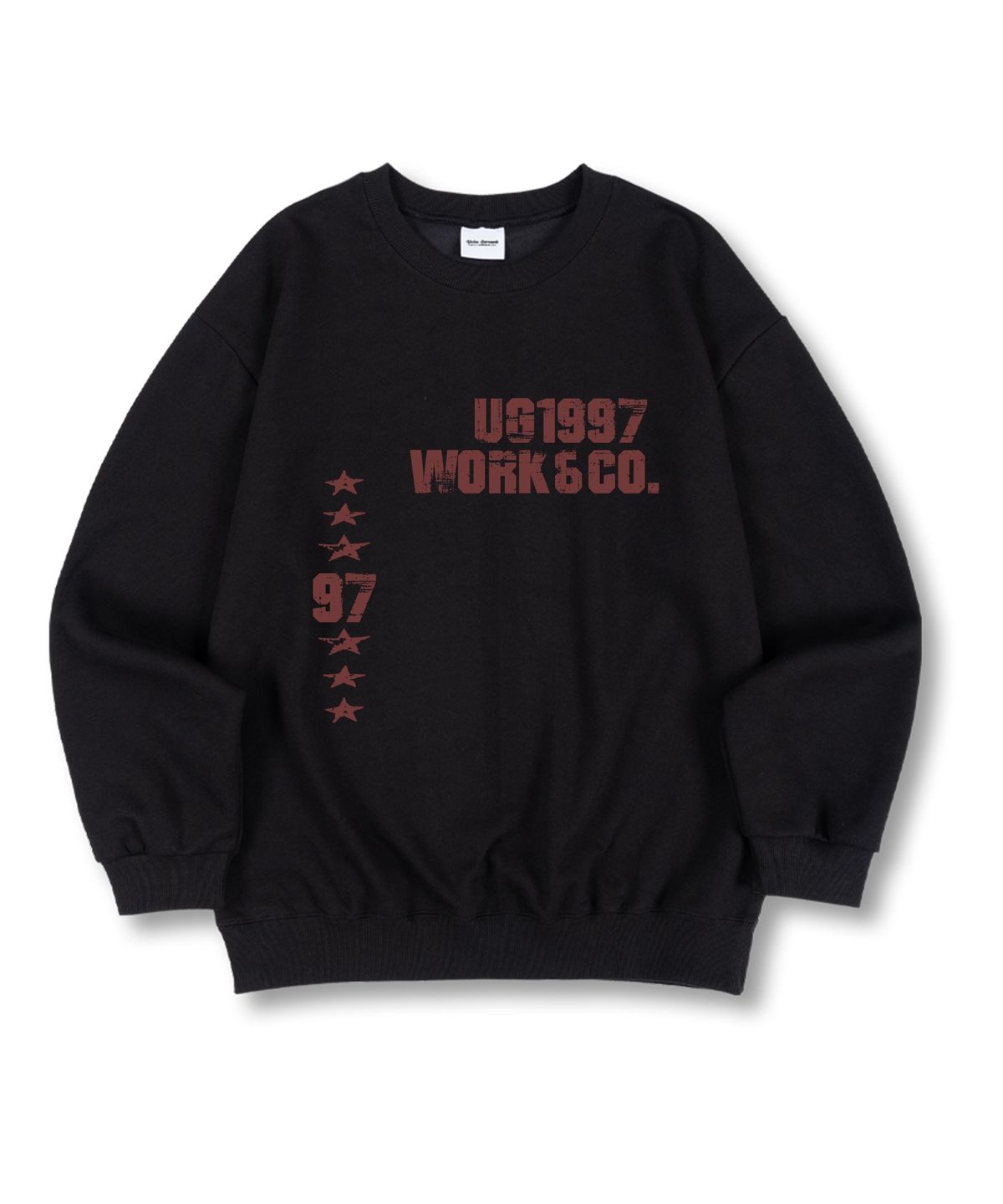 유니온가먼츠(UNION GARMENTS) 97워크 특양면 오버핏 맨투맨 티셔츠 4 COLOR