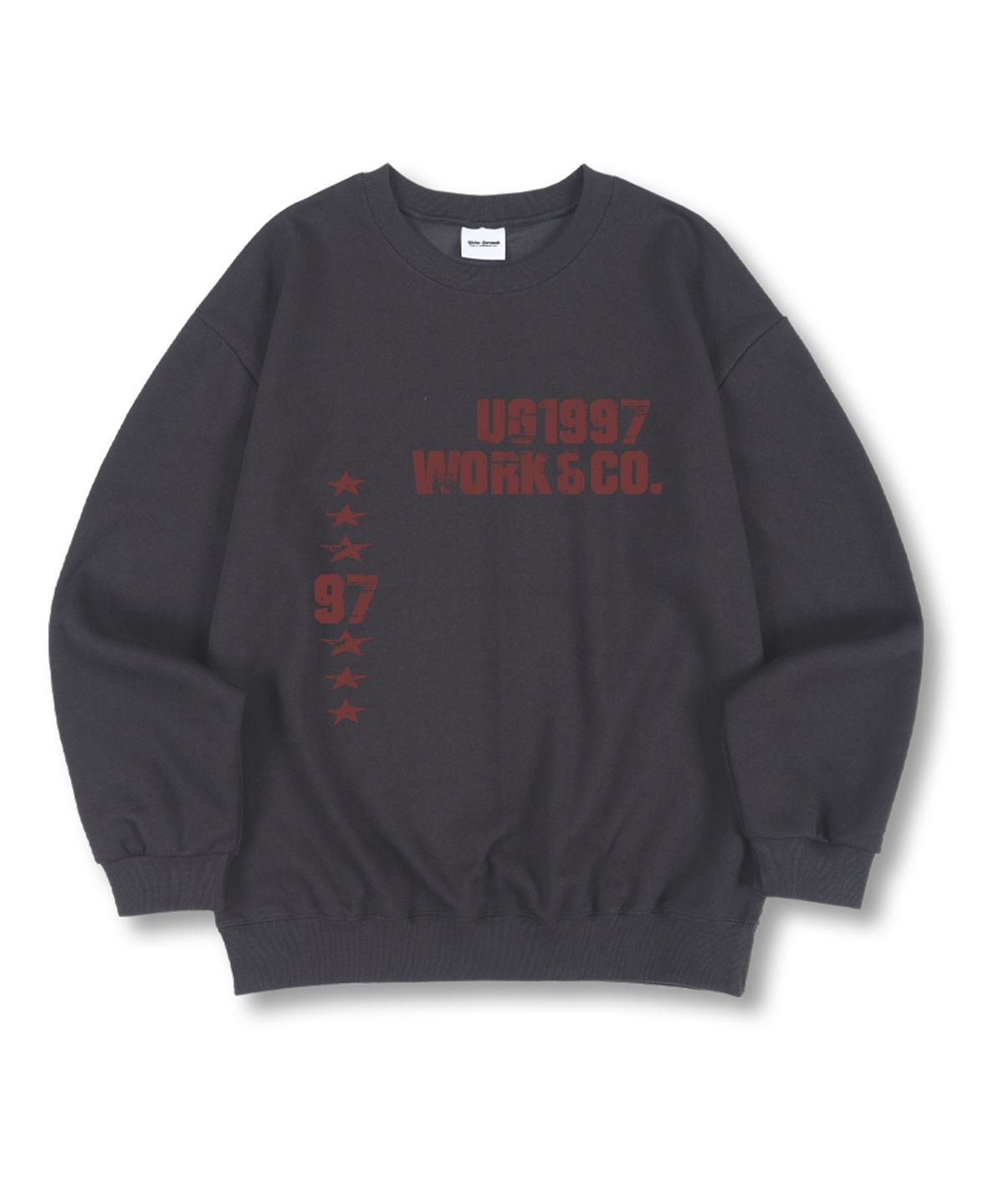 유니온가먼츠(UNION GARMENTS) 97워크 특양면 오버핏 맨투맨 티셔츠 4 COLOR