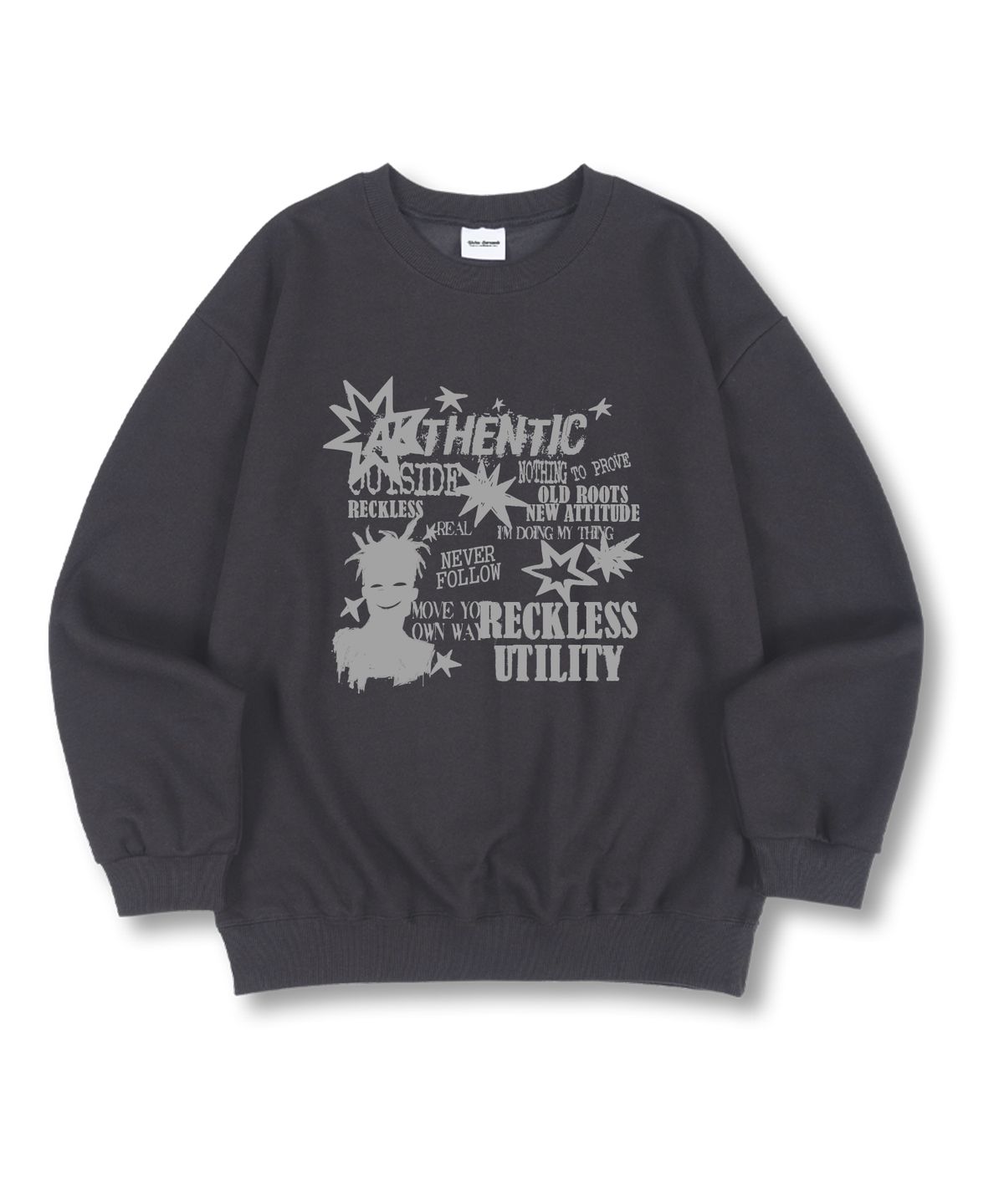 유니온가먼츠(UNION GARMENTS) 뉴에티튜드 특양면 오버핏 맨투맨 티셔츠 4 COLOR