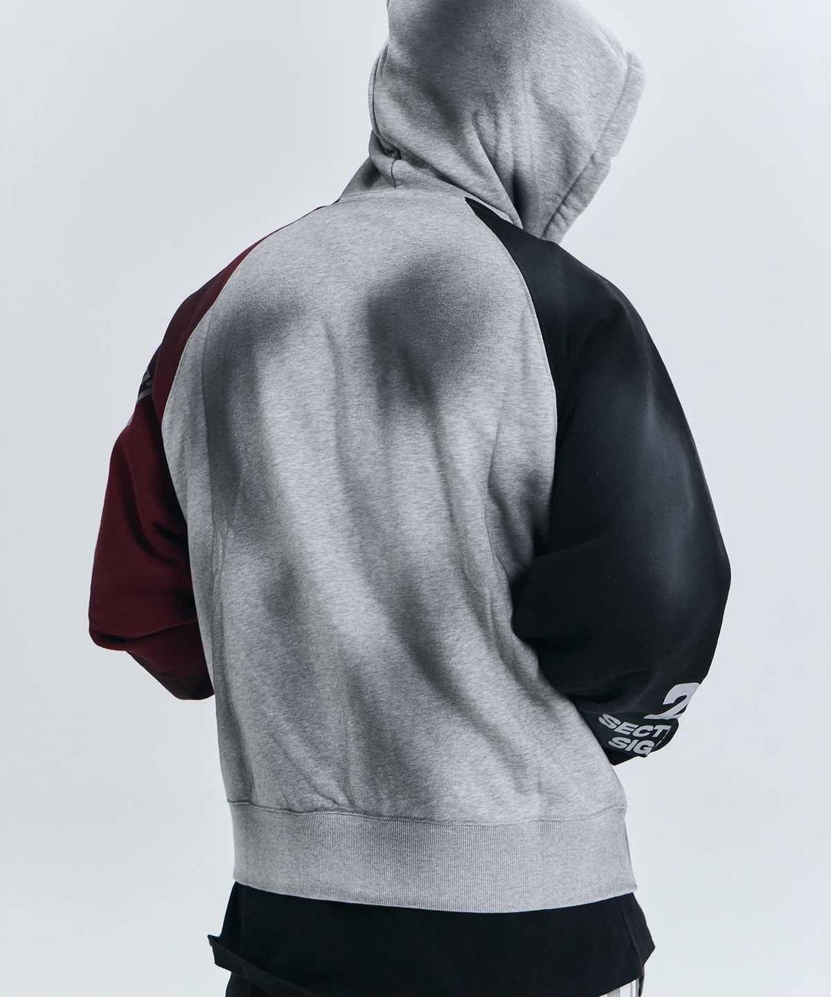 더랭크(THERANK) WESFORD RAGLAN ZIP-UP HOODIE [MELANGE MIX]