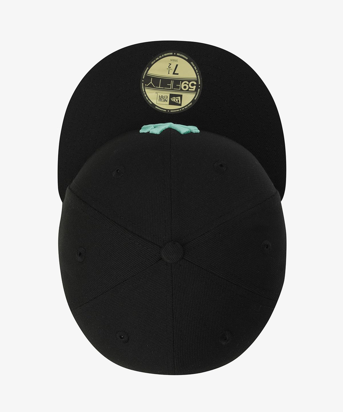 뉴에라(NEW ERA) MLB 뉴욕 양키스 컬러 포인트 피티드캡 블랙/민트 15411781