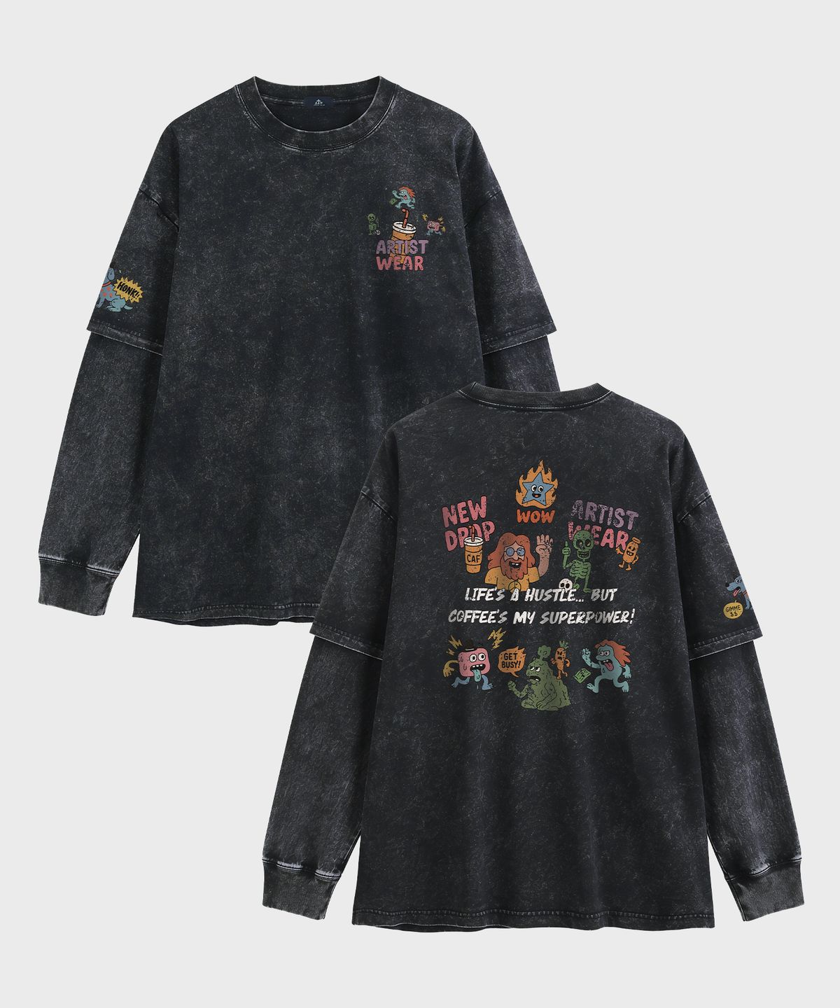 아티스트웨어(ARTISTWEAR) 허슬부르 긴팔티