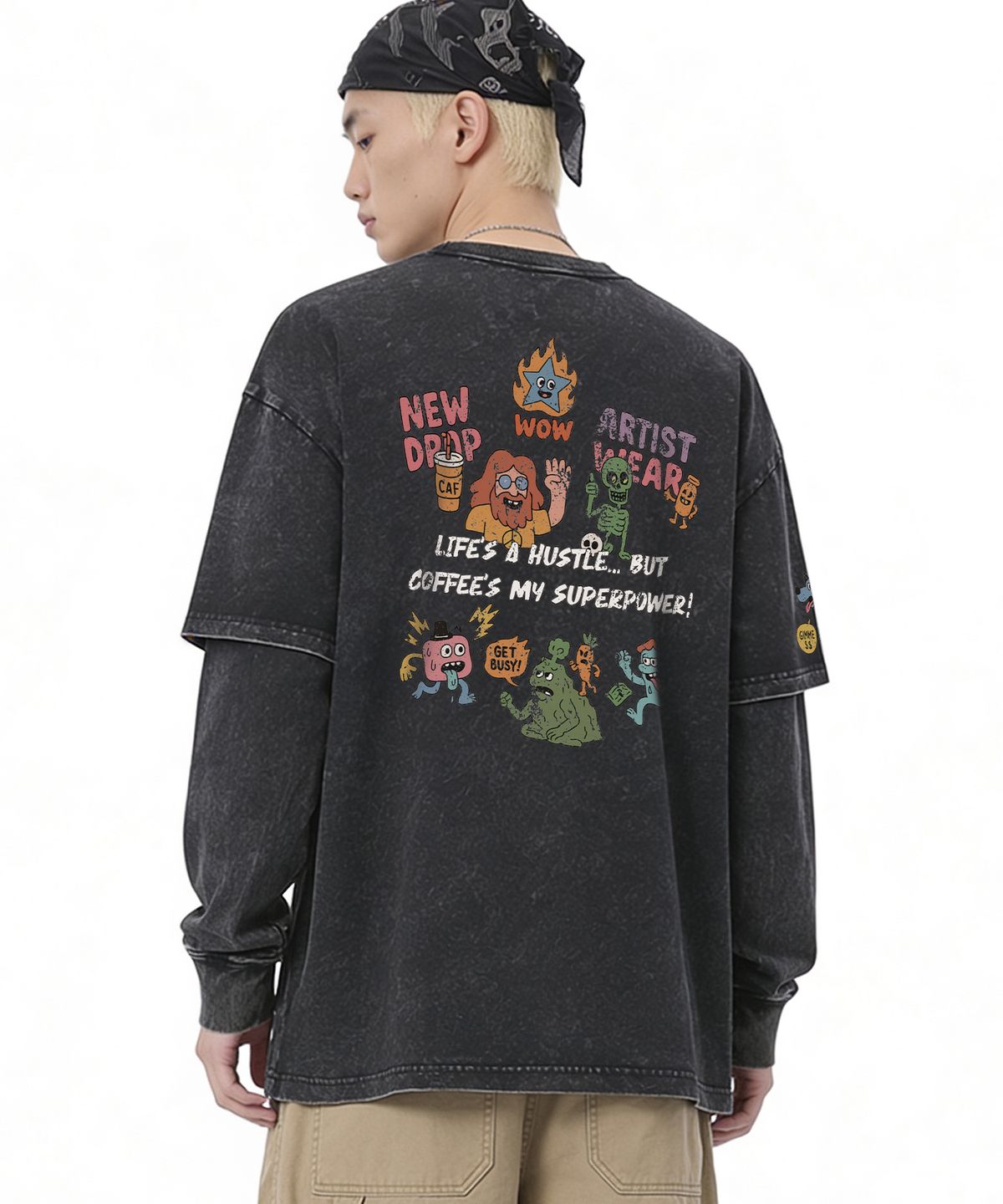 아티스트웨어(ARTISTWEAR) 허슬부르 긴팔티