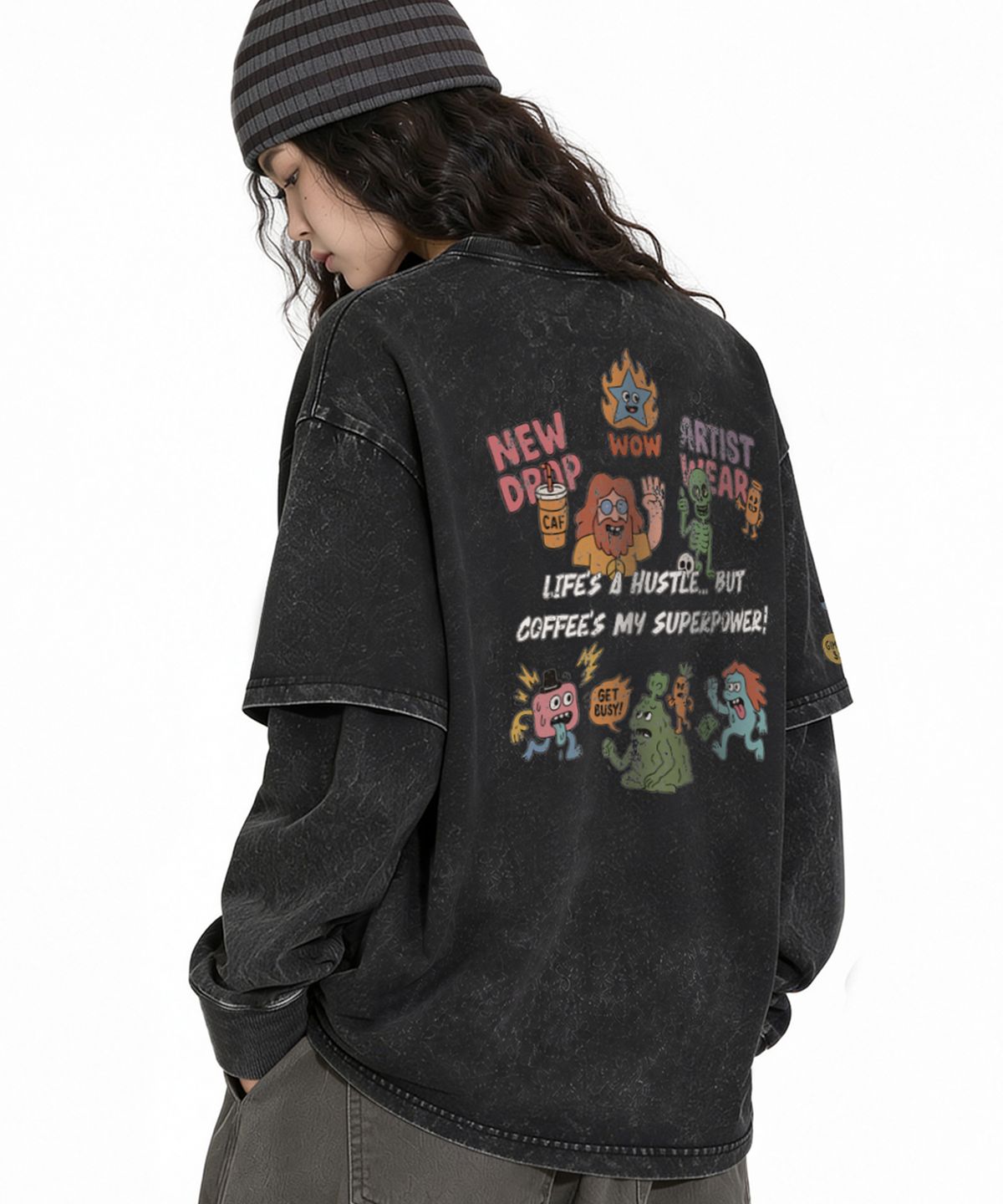 아티스트웨어(ARTISTWEAR) 허슬부르 긴팔티