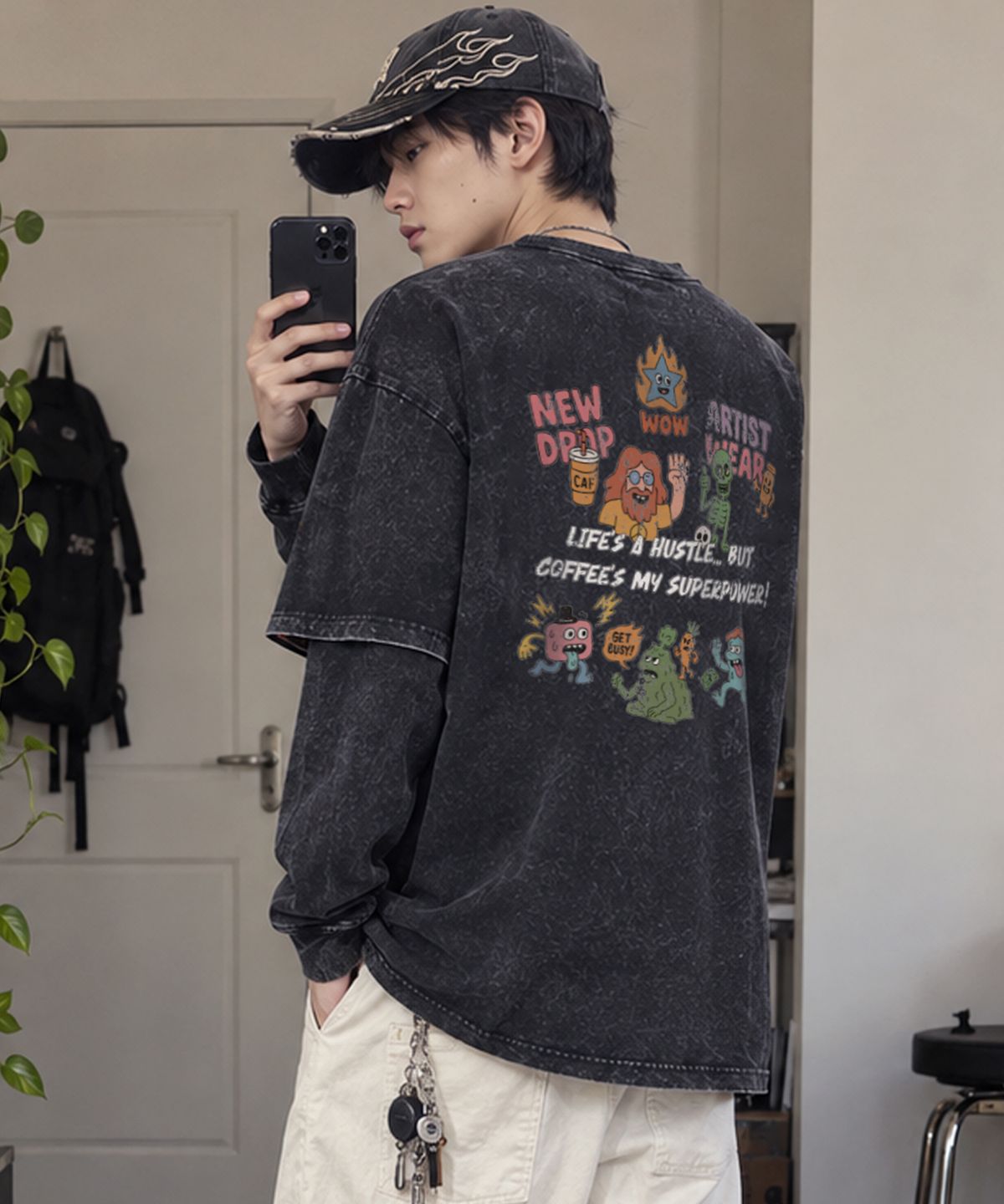 아티스트웨어(ARTISTWEAR) 허슬부르 긴팔티