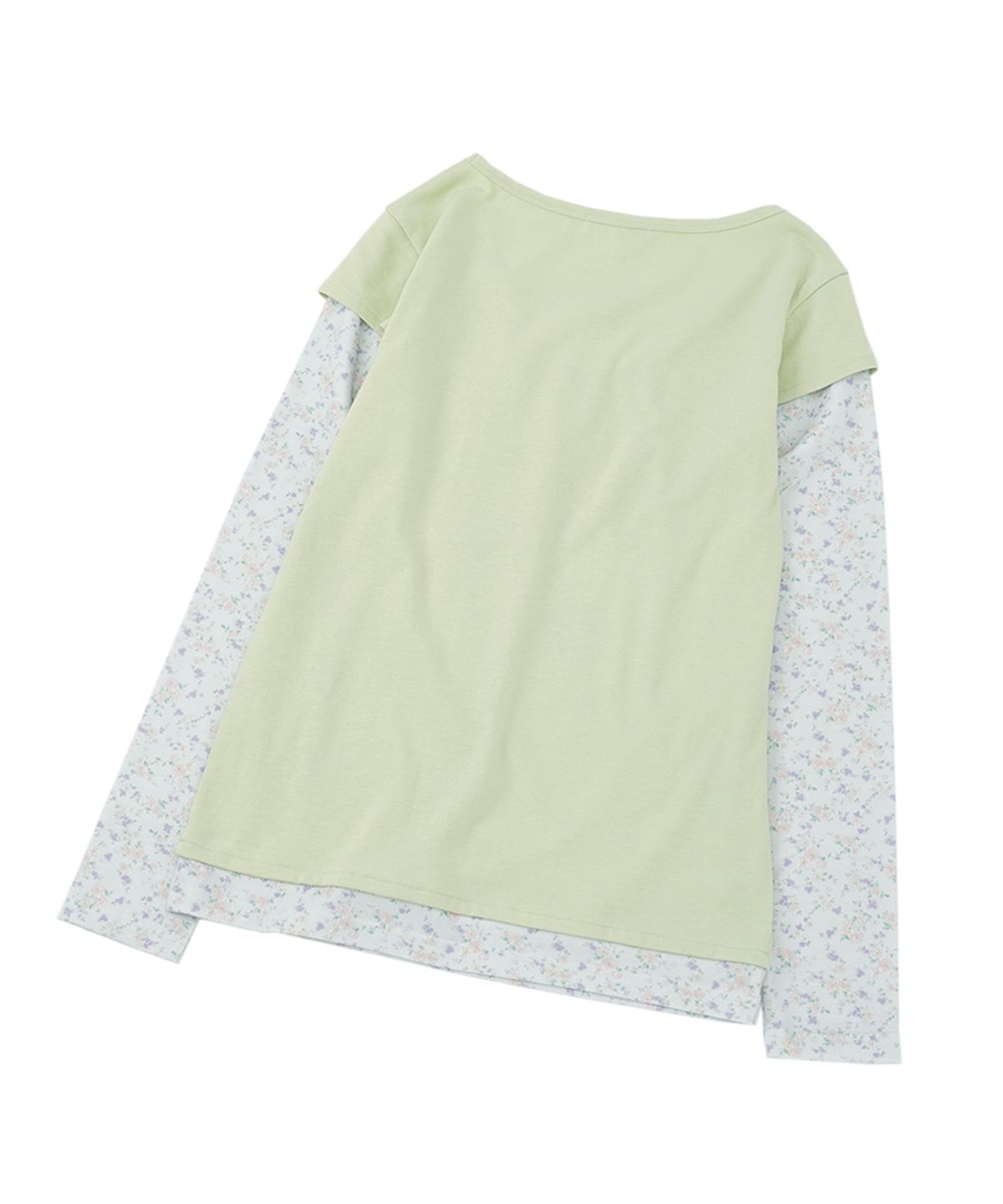 써넥트(SUNNECT) Floral Layered LS Top - Pistachio