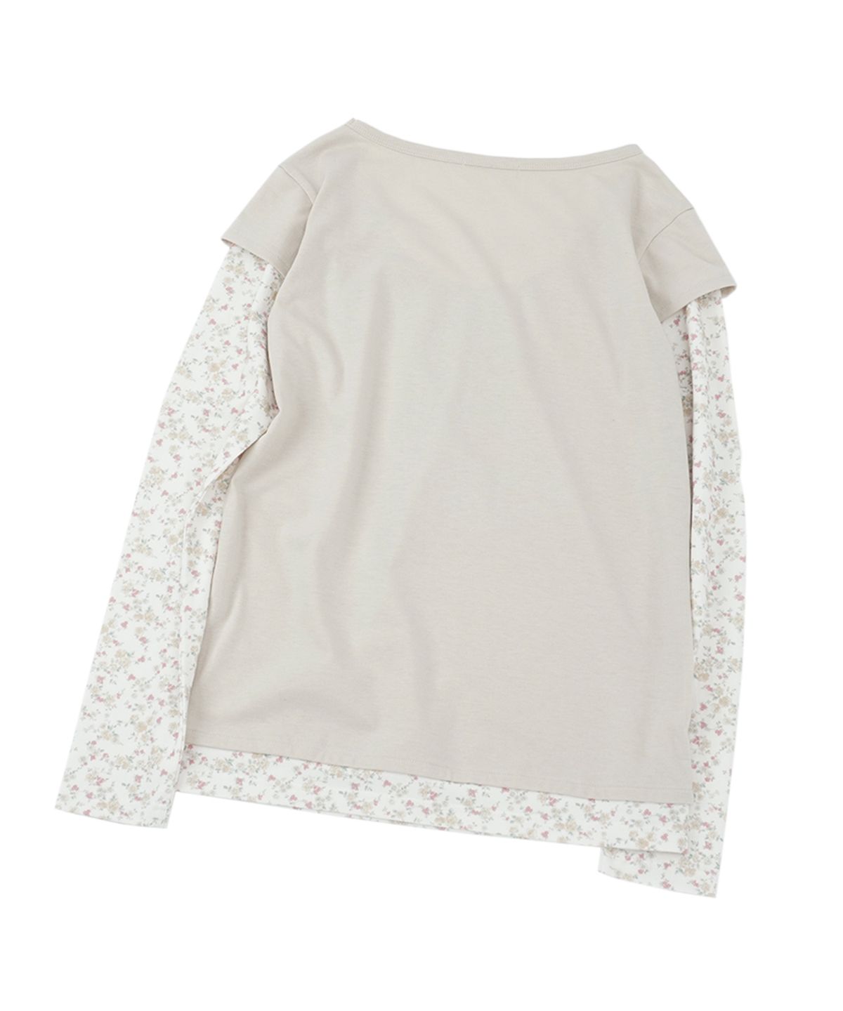 써넥트(SUNNECT) Floral Layered LS Top - Beige