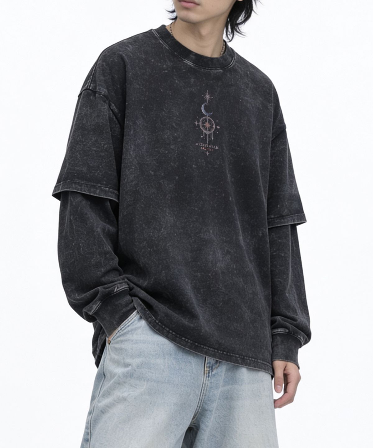 아티스트웨어(ARTISTWEAR) 루나 레이어드 긴팔티
