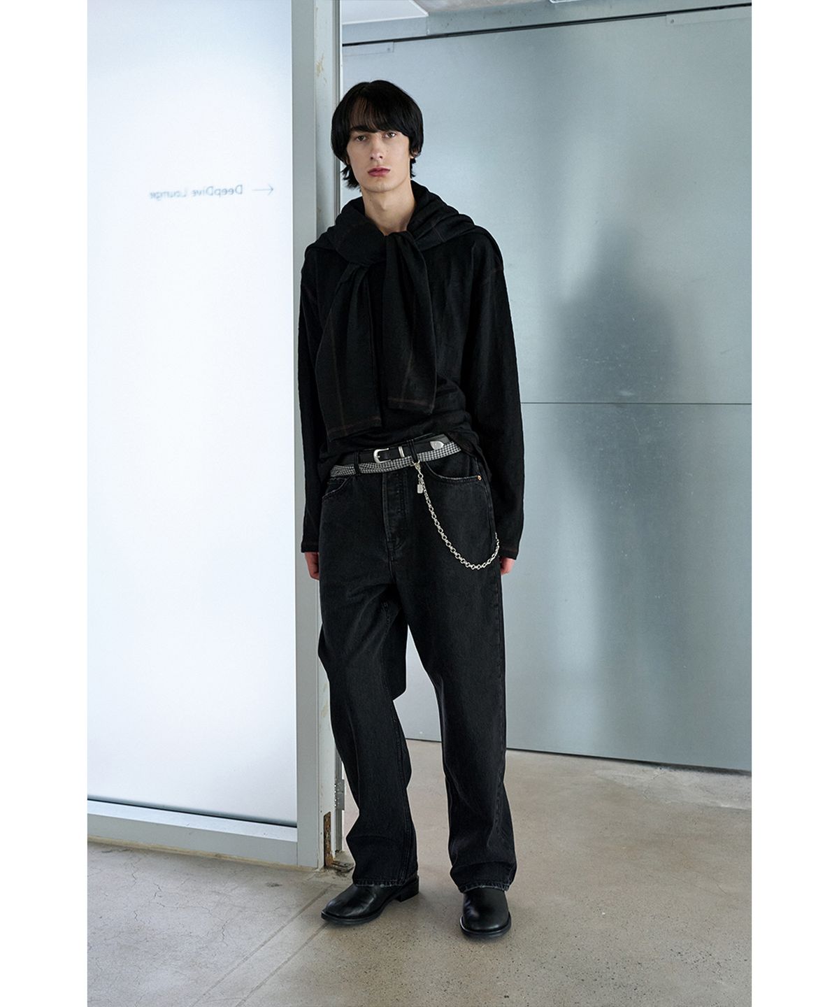 유체 프레타 포르테(YOUCHE PRET A PORTER) SI TRACE LONG SLEEVE TEE Deep Black