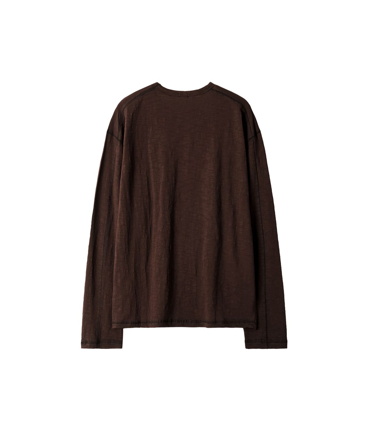 유체 프레타 포르테(YOUCHE PRET A PORTER) SI TRACE SLUB LONG SLEEVE TEE Umber Brown