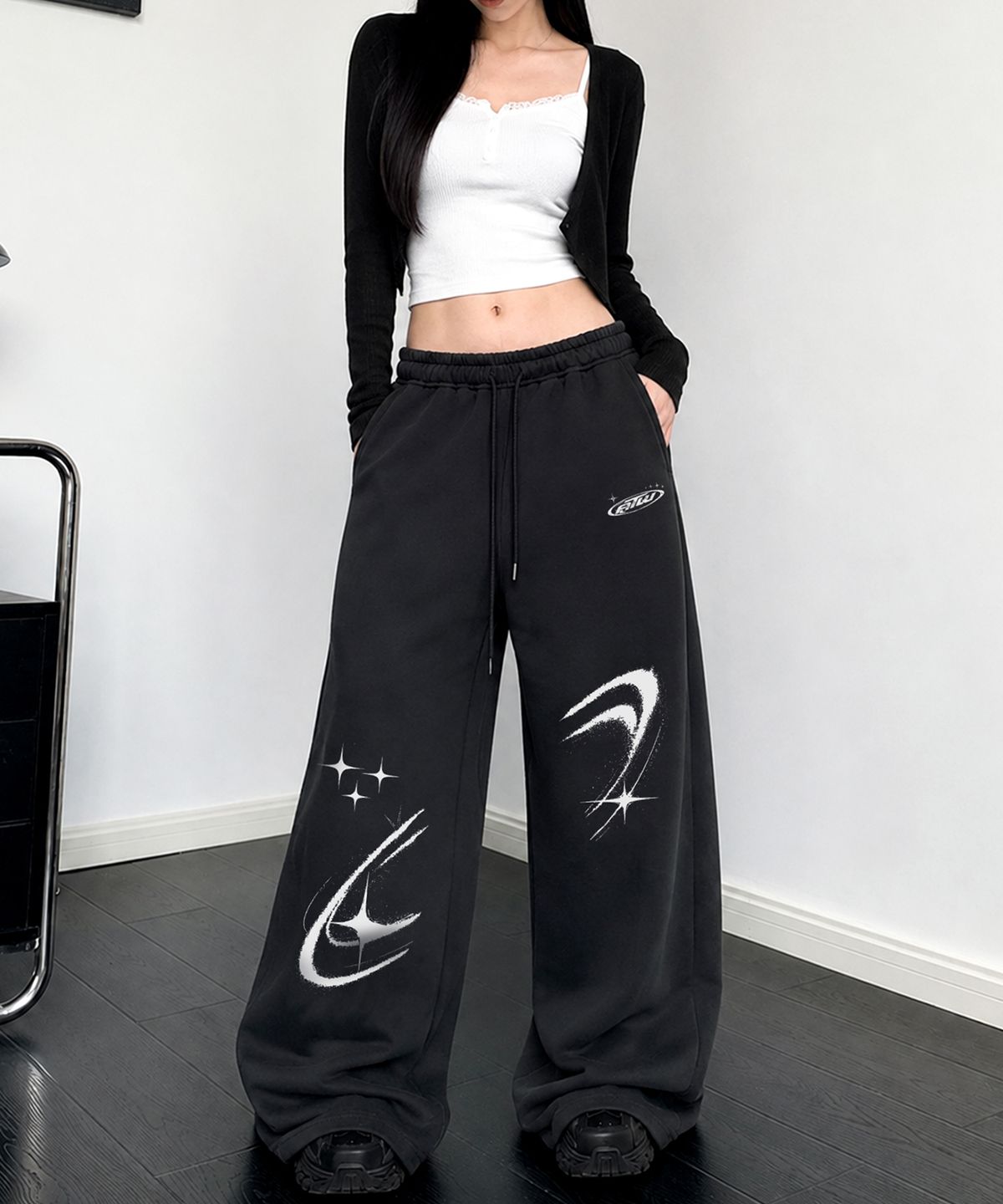 아티스트웨어(ARTISTWEAR) 오비트 와이드 밴딩 팬츠