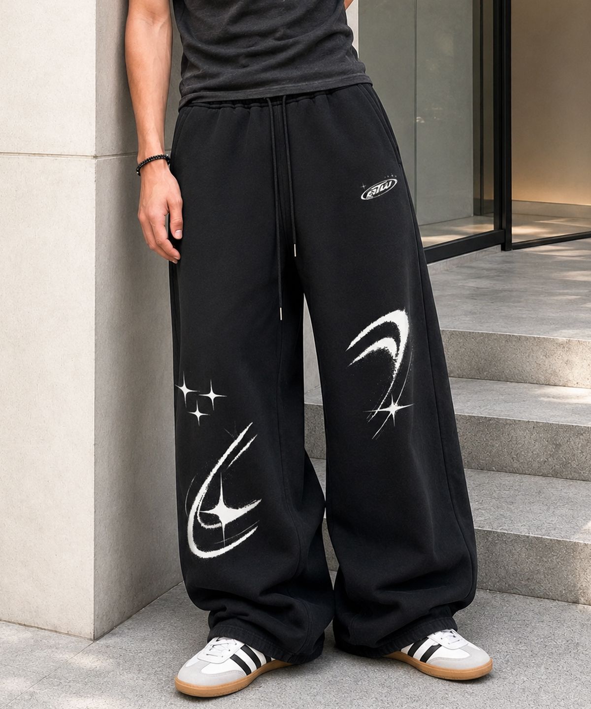 아티스트웨어(ARTISTWEAR) 오비트 와이드 밴딩 팬츠