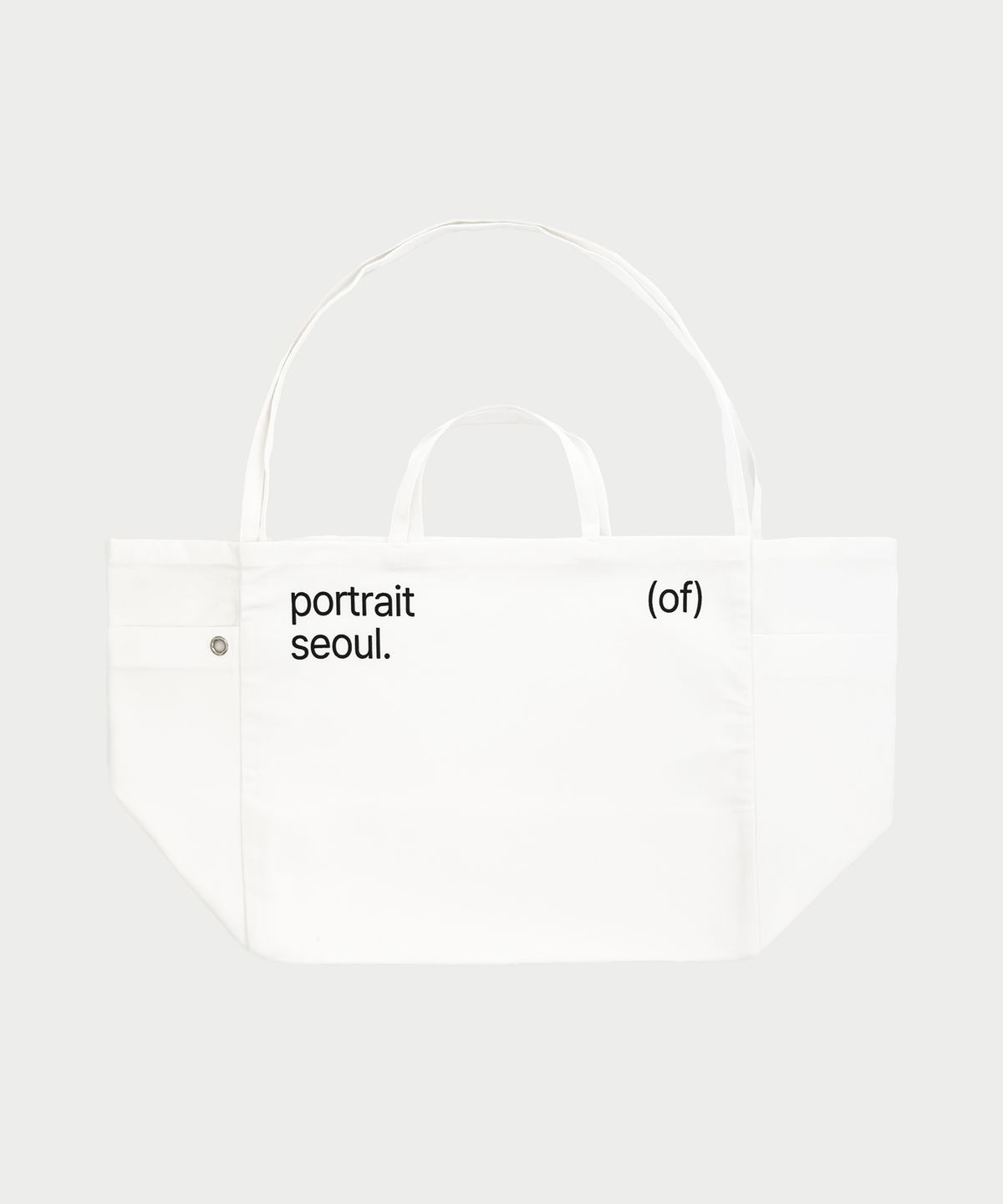 포트레이트서울(PORTRAITSEOUL) 포트레이트 캔버스 빅 쇼퍼백 - 백아이보리