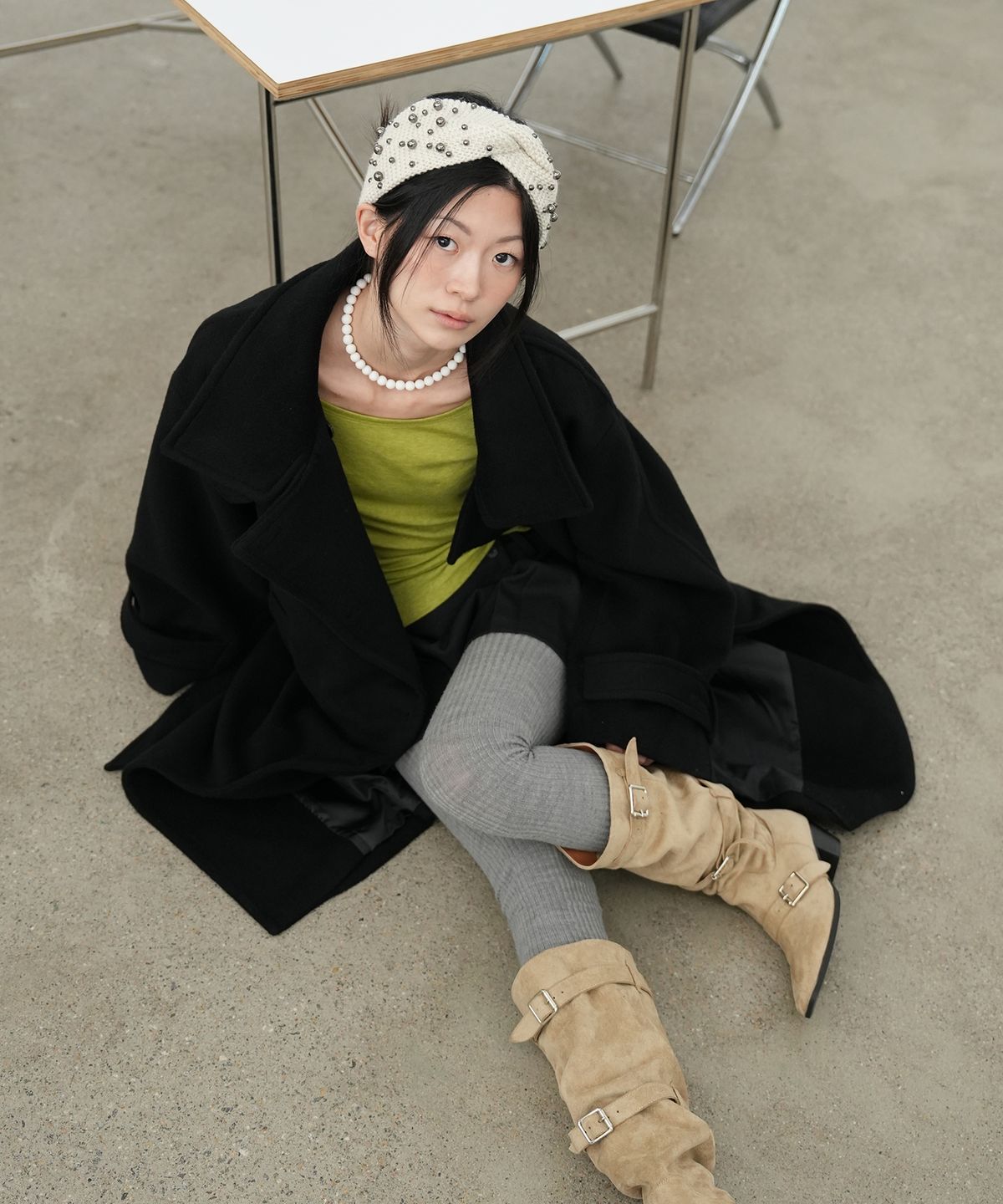 포트레이트서울(PORTRAITSEOUL) 포트레이트 맥시 코트 002_블랙