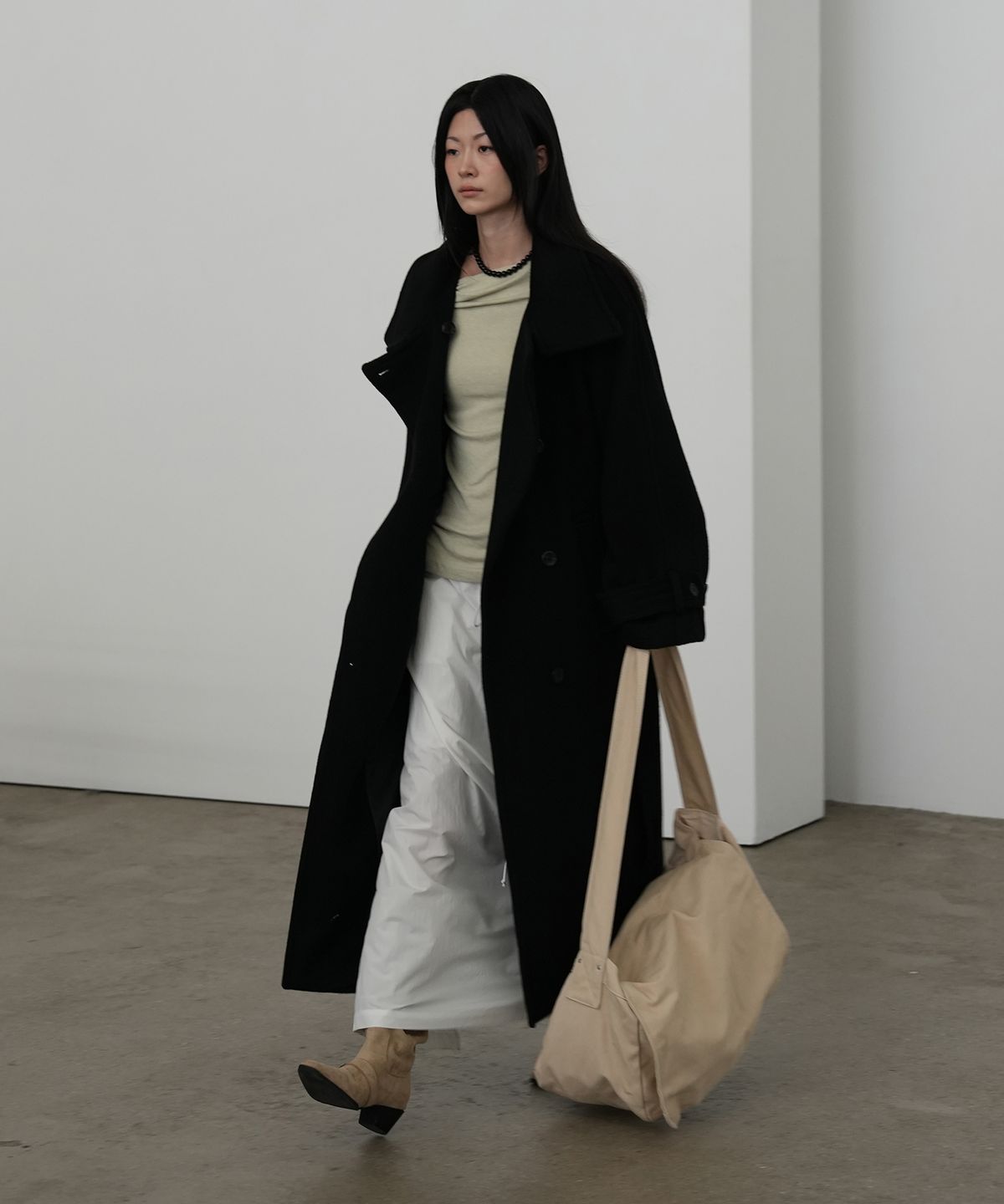 포트레이트서울(PORTRAITSEOUL) 포트레이트 맥시 코트 002_블랙