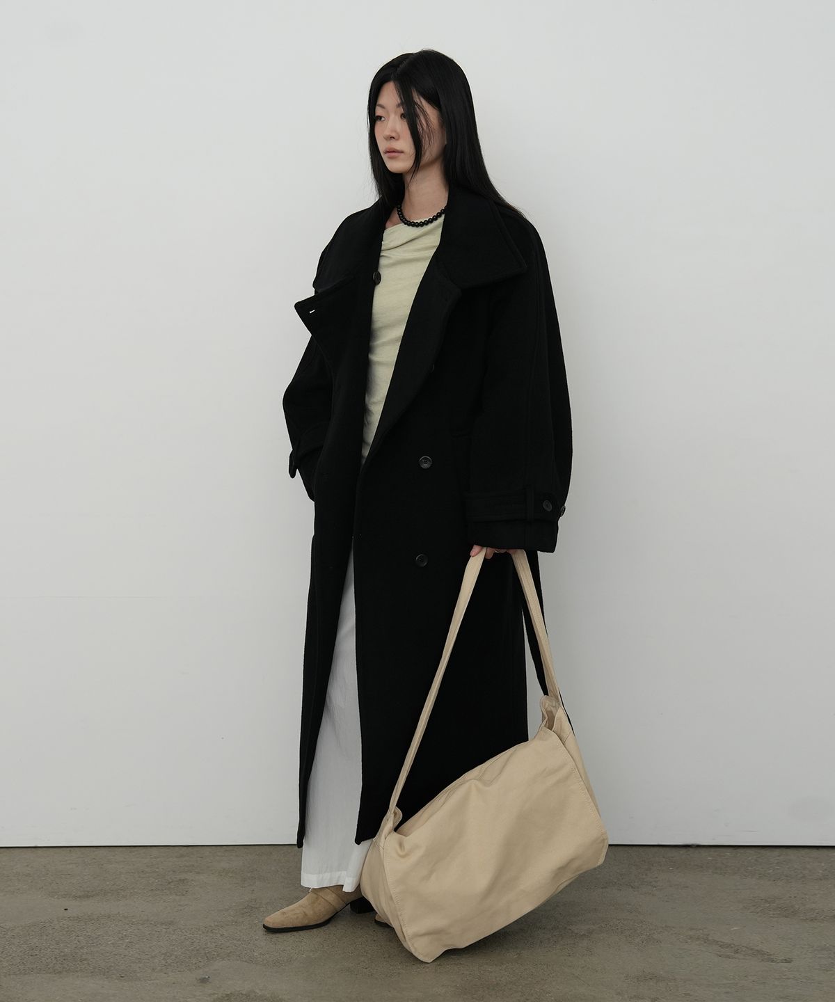 포트레이트서울(PORTRAITSEOUL) 포트레이트 맥시 코트 002_블랙