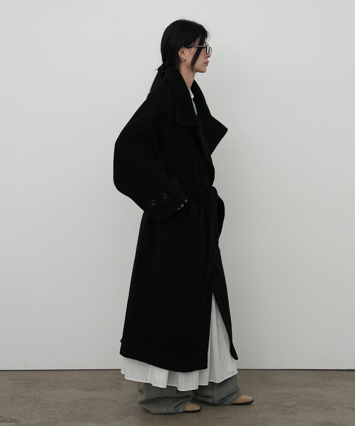 포트레이트서울(PORTRAITSEOUL) 포트레이트 맥시 코트 002_블랙