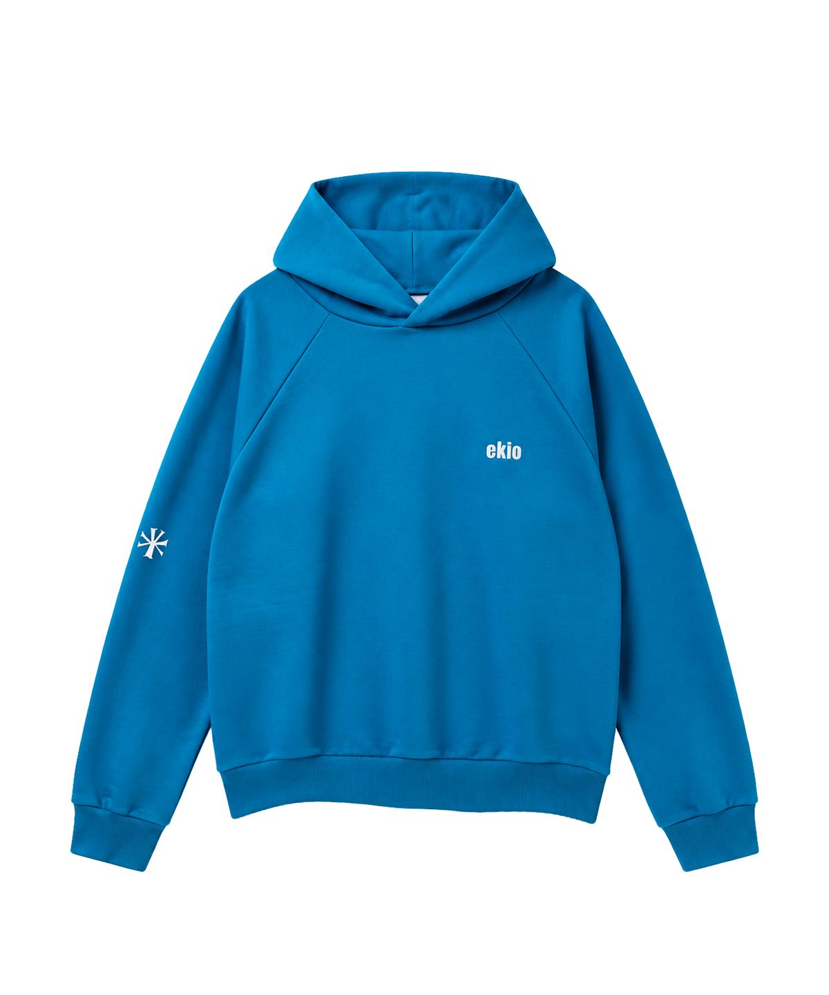 에키오(EKIO) ekio 로고 래글런 후디 (Blue)