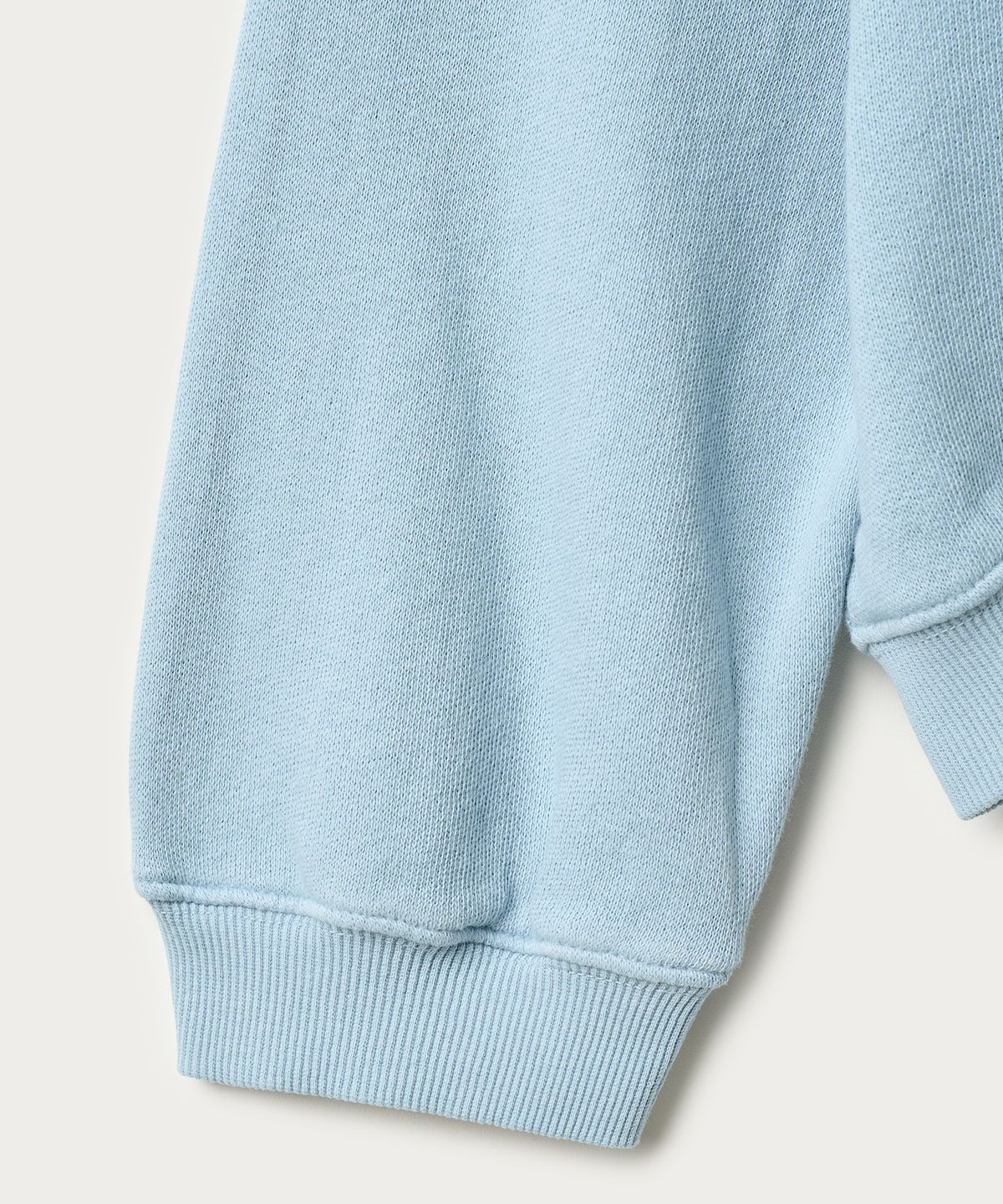 조질롱(JOJILONG) JN021 CROPPED RAGLAN SWEATSHIRT - ICE BLUE