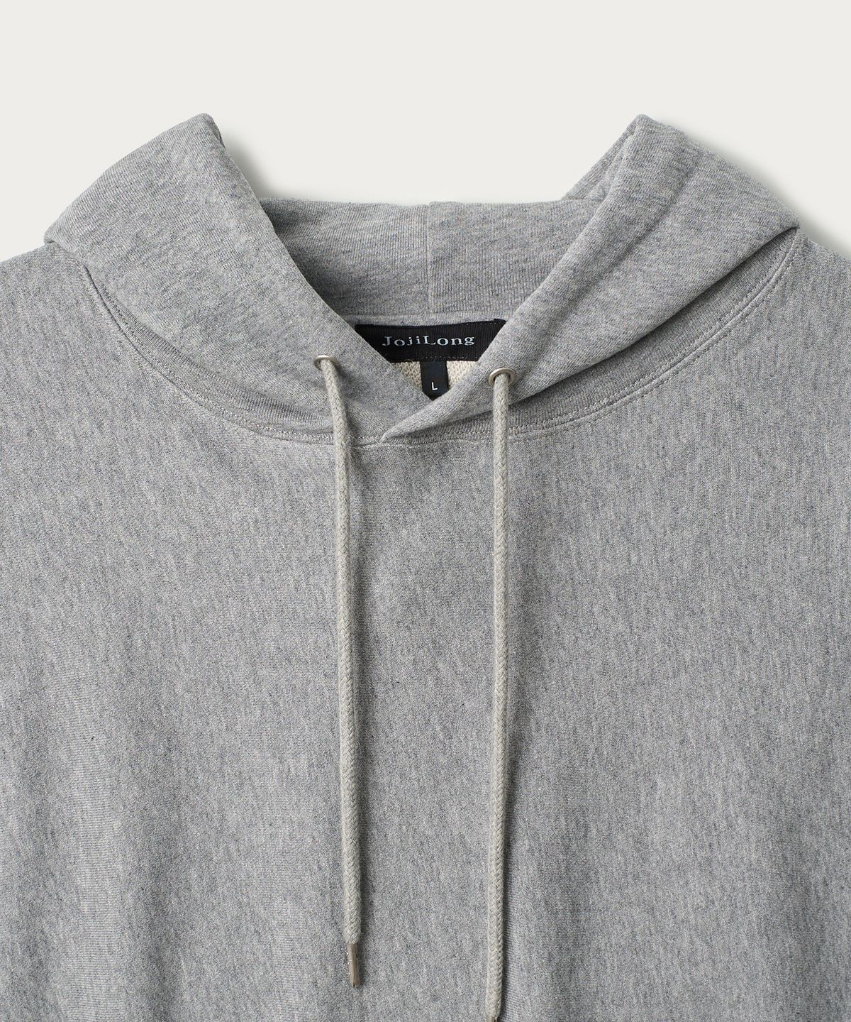 조질롱(JOJILONG) JN023 REVERSE WEAVE HOODIE - HEATHER GREY