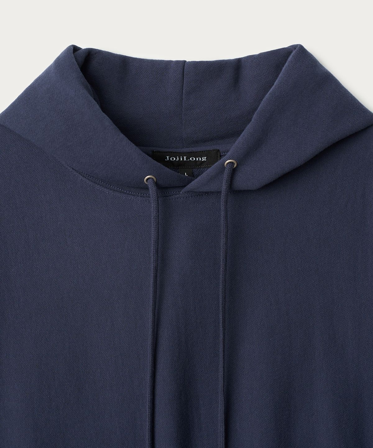조질롱(JOJILONG) JN023 REVERSE WEAVE HOODIE - NAVY