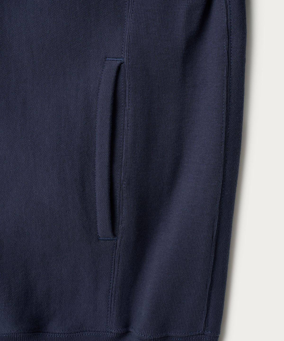 조질롱(JOJILONG) JN023 REVERSE WEAVE HOODIE - NAVY