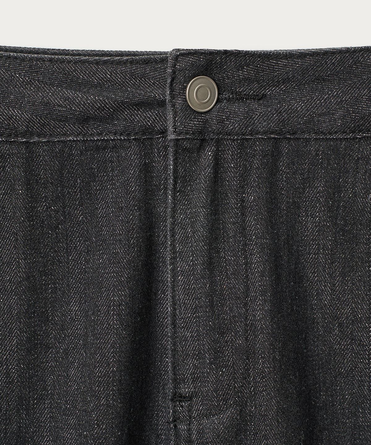 조질롱(JOJILONG) JN098 HERRINGBONE WORK PANT - BLACK