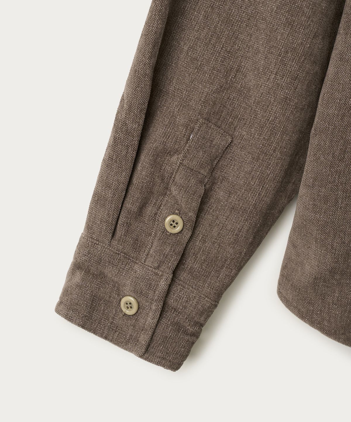 조질롱(JOJILONG) JN220 SUEDE SHIRT - BROWN