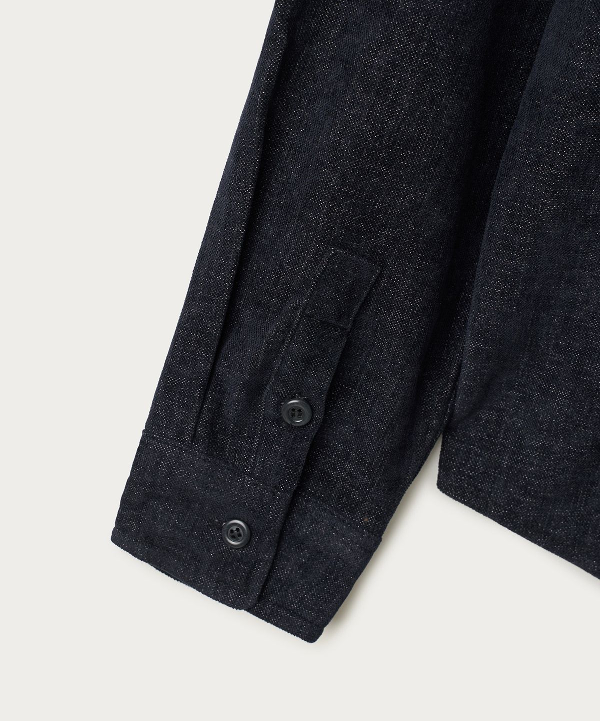 조질롱(JOJILONG) JN220 SUEDE SHIRT - INDIGO BLACK