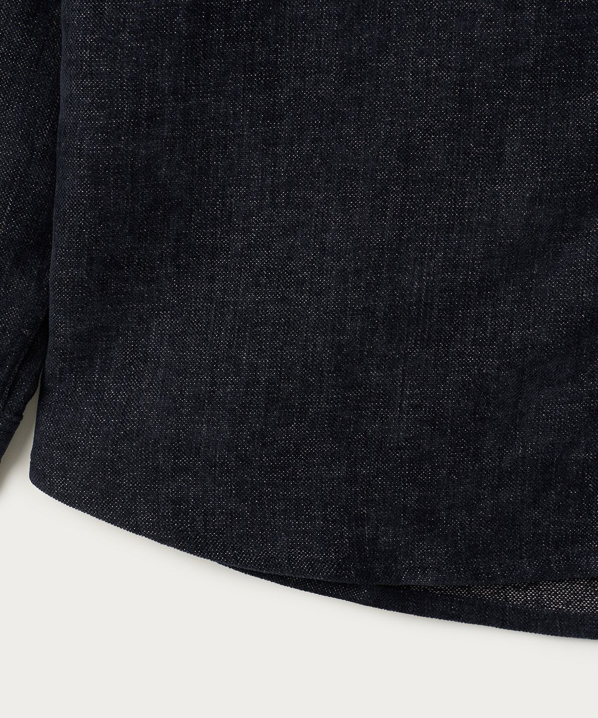 조질롱(JOJILONG) JN220 SUEDE SHIRT - INDIGO BLACK