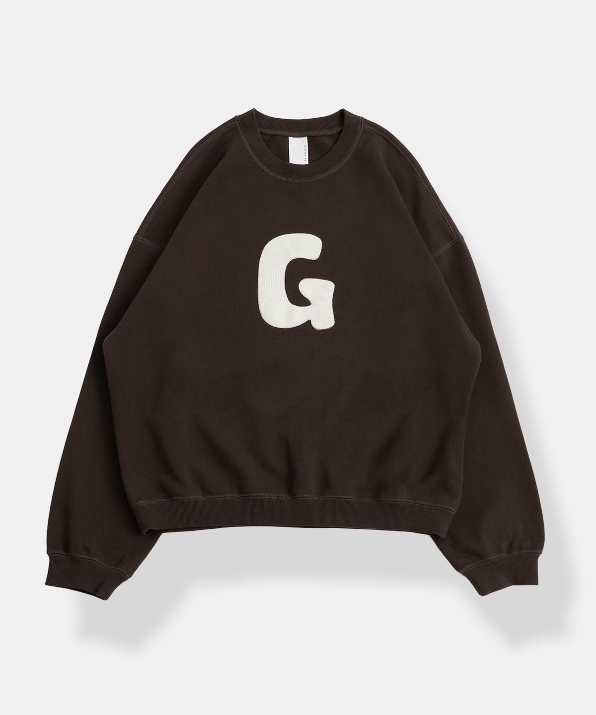 그라프트맨(GRAFTMEN) DRAWING TYPO SWEATSHIRT / DBROWN