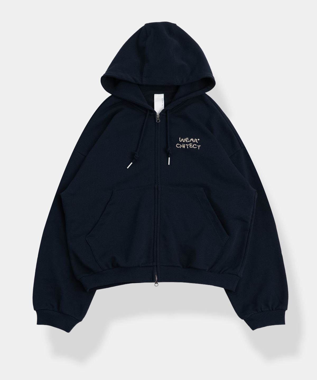 그라프트맨(GRAFTMEN) STITCH TYPO HOOD-ZIP / NAVY