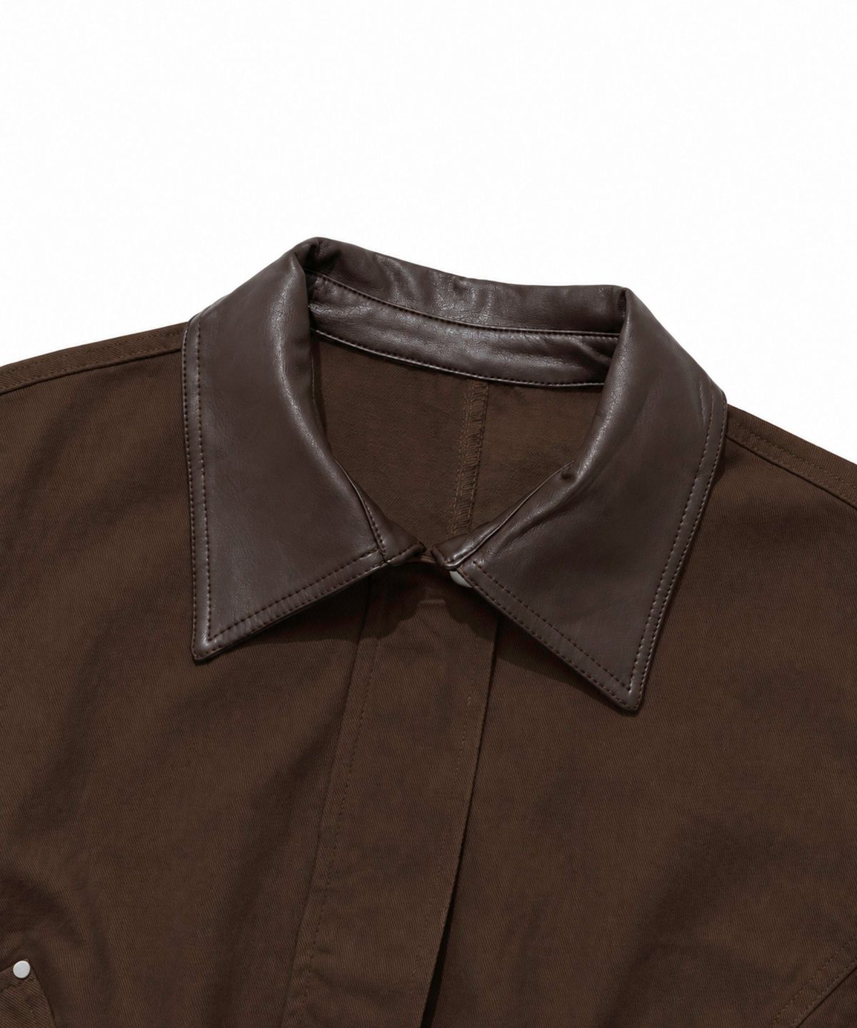 모아(MOAA) Cotton Utility Pocket Jacket (BROWN)